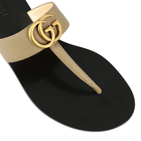 gucci flat sandal|gucci flat sandals women's.